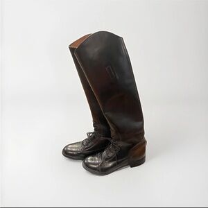 Women’s Ovation Finalist Tall Leather Lace-Up Riding Boots - Black
